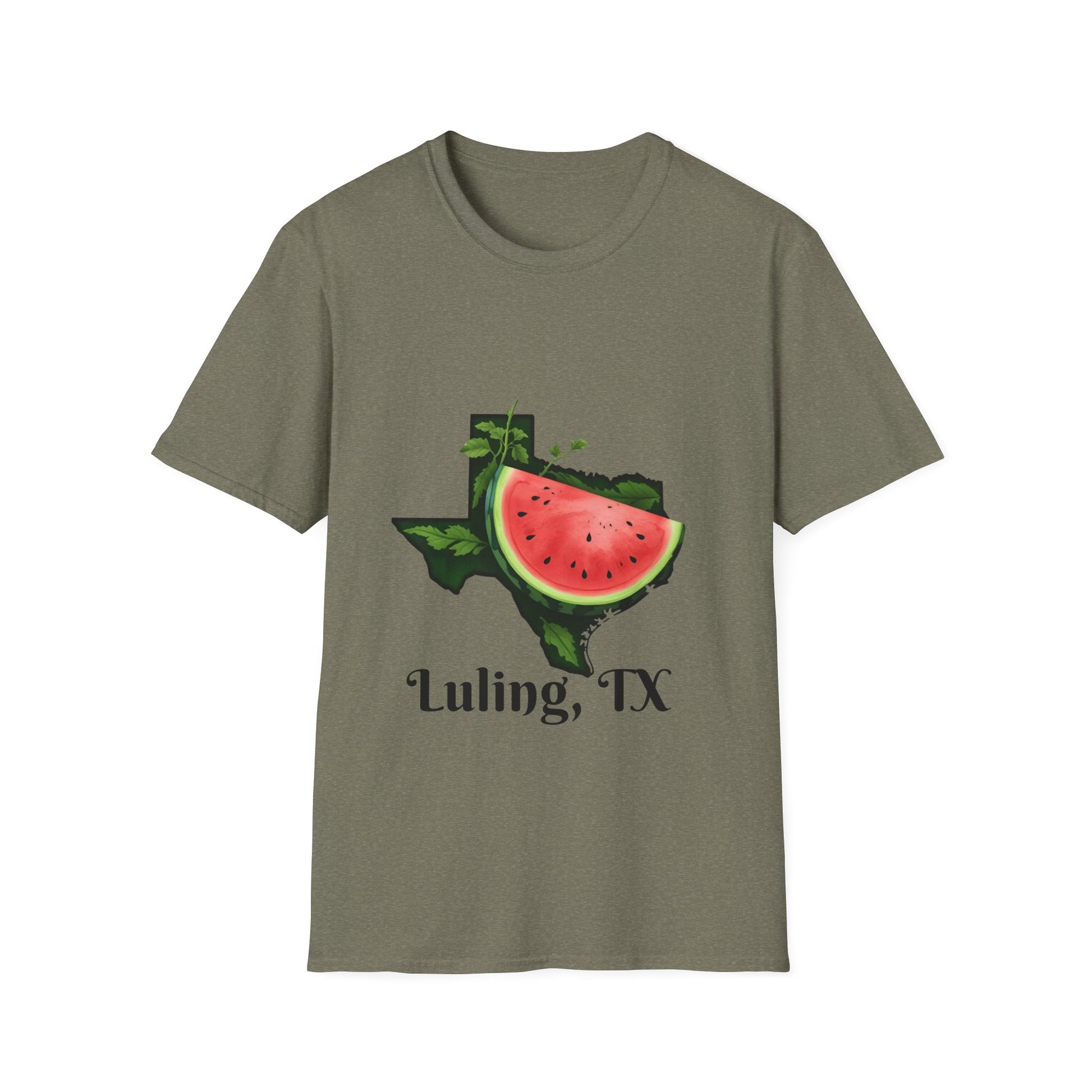 Luling Texas Watermelon Unisex T-Shirt | Summer Vibes Tee, Texas Pride Shirt, Gift for Him/Her, BBQ Apparel, Vacation Wear