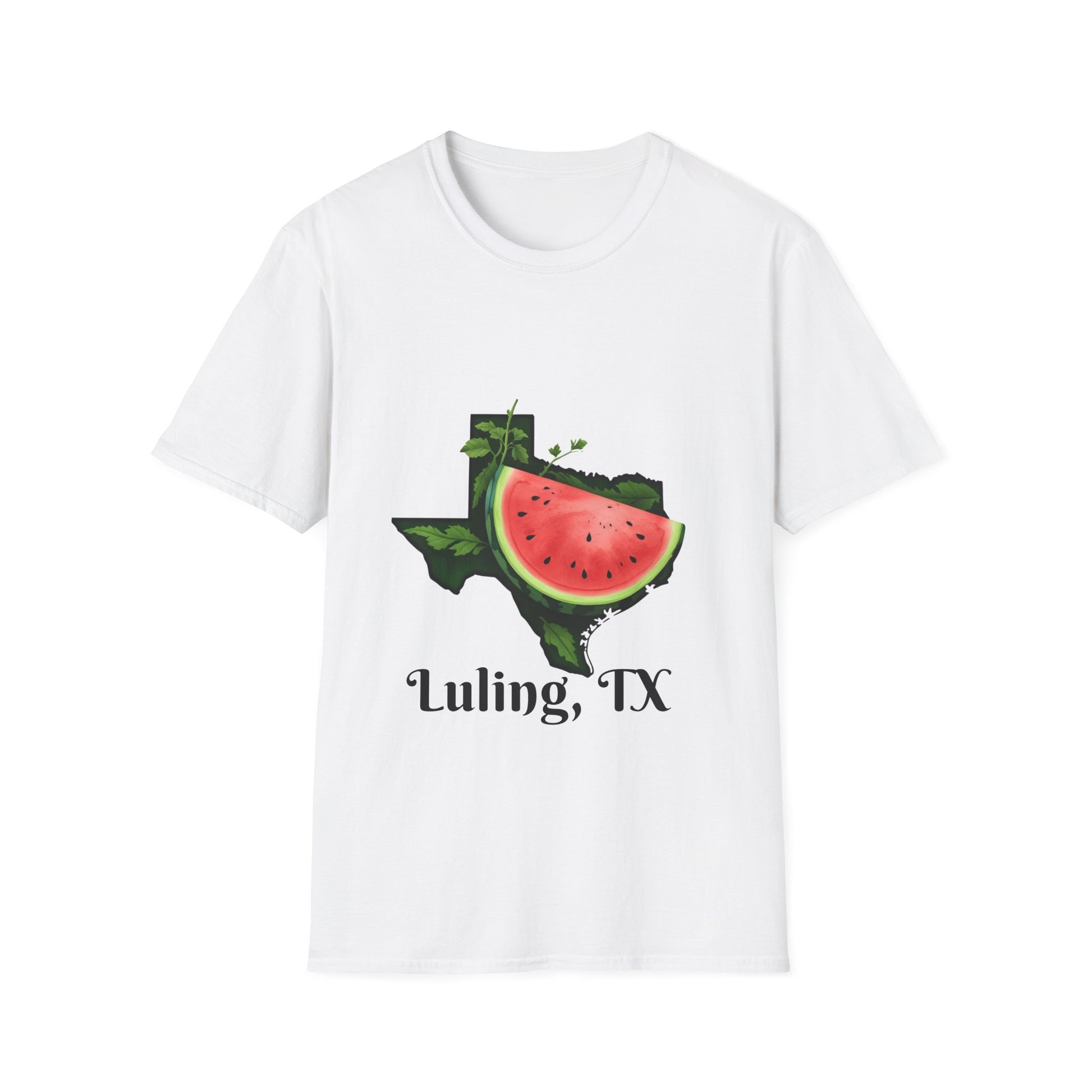 Luling Texas Watermelon Unisex T-Shirt | Summer Vibes Tee, Texas Pride Shirt, Gift for Him/Her, BBQ Apparel, Vacation Wear